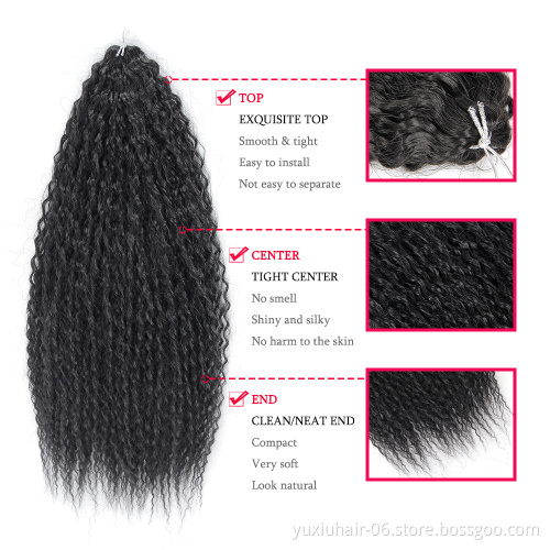 Hair extensions crochet hair curly bohemian wave 20 inches synthetic braiding hair afro